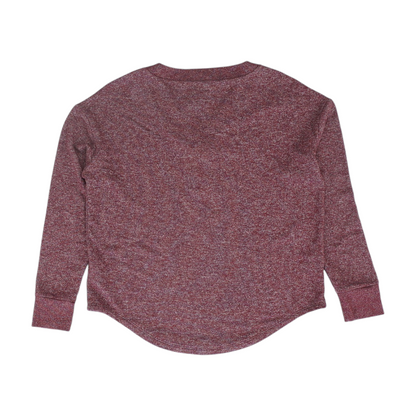 Burgundy Solid 1/4 Zip Sweater