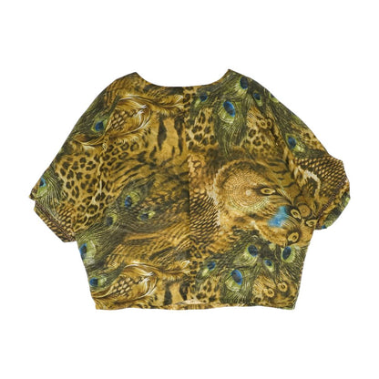 Multi Graphic 3/4 Sleeve Blouse