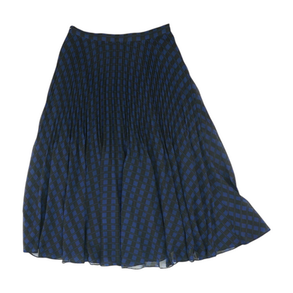 Black Abstract Midi Skirt