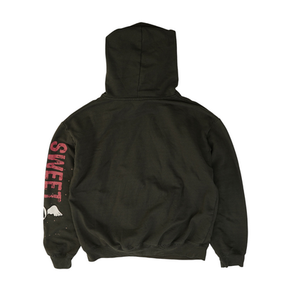 Gray Solid Hoodie Pullover