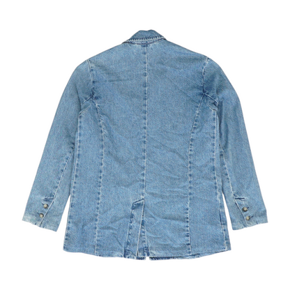 Blue Solid Blazer