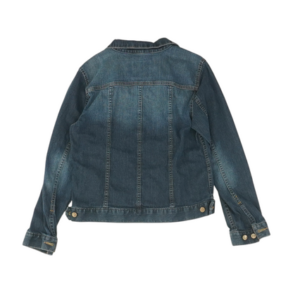 Navy Solid Denim Jacket