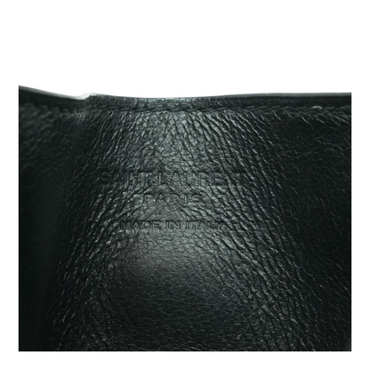 Black Grain De Poudre Card Holder