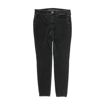 Black Solid Chino Pants