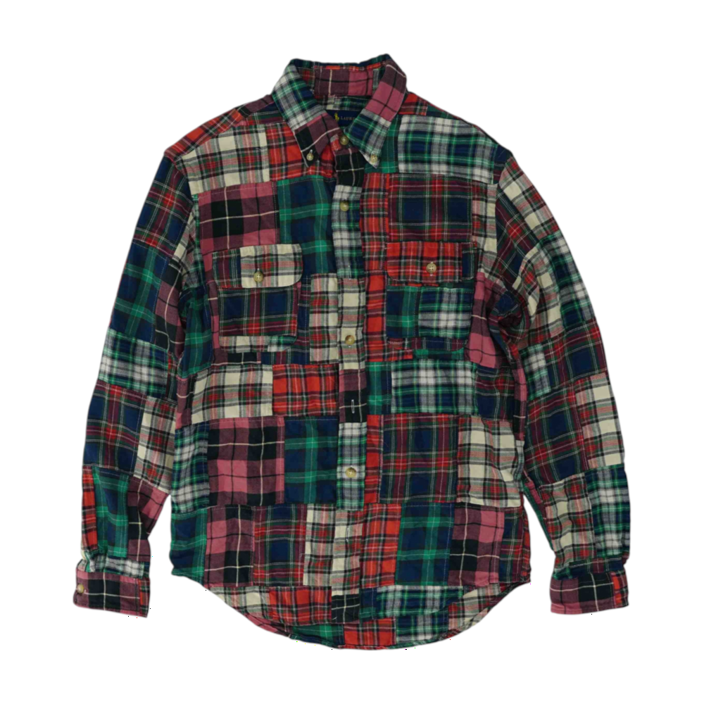 Multi Plaid Flannel Button Down