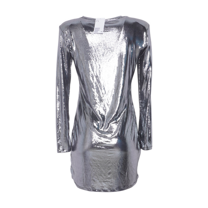 Silver Mini Dress