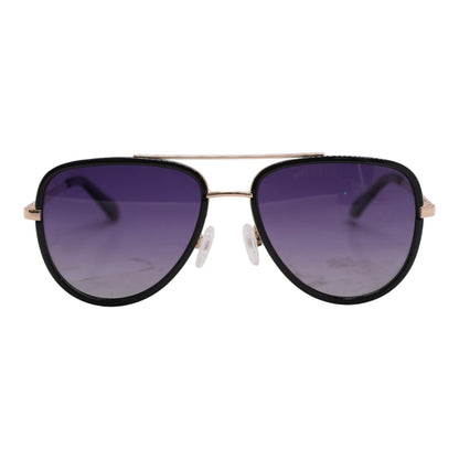 Black All In Aviator Sunglasses