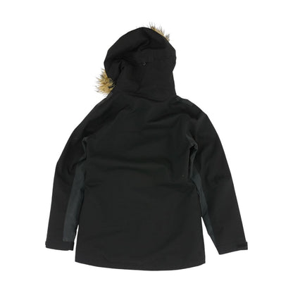 Black Solid Ski Coat