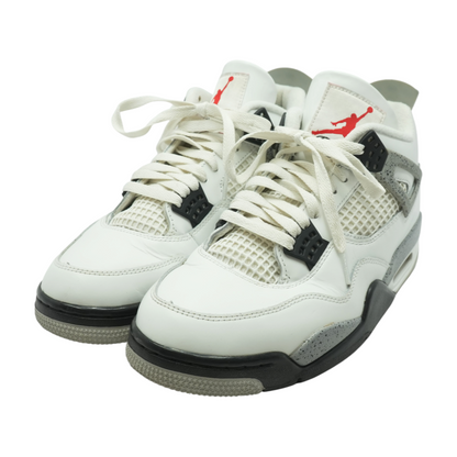 Air Jordan 4 Retro White Cement Mid-Top Athletic Shoes