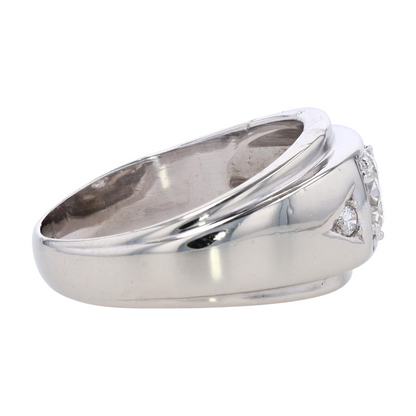 1 1/10 ctw 14K White Gold Diamond Fashion Ring