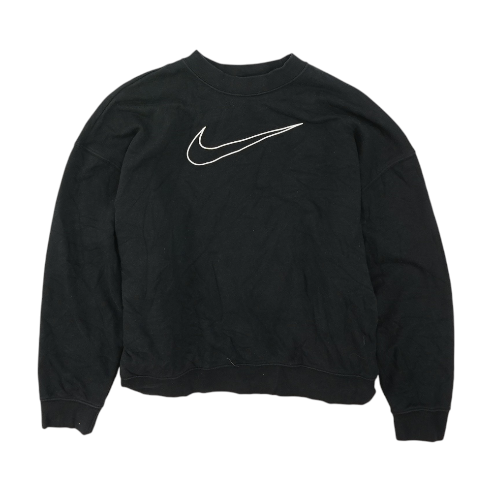 Nike Black Solid Sweatshirt Pullover – Image 1
