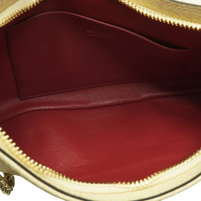 Bar Slim Snakeskin Embossed Leather Clutch