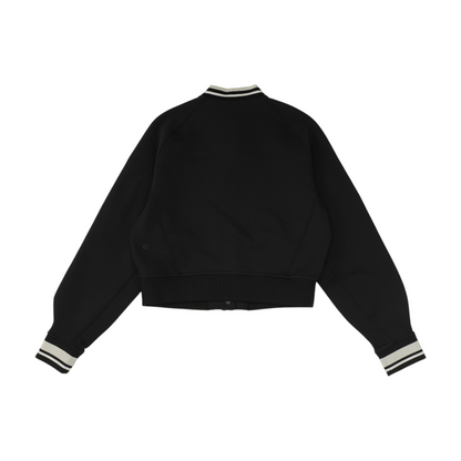 Black Solid Active Jacket