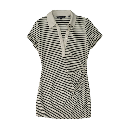 White Striped Mini Dress