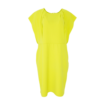 Neon Yellow Plus Midi Dress