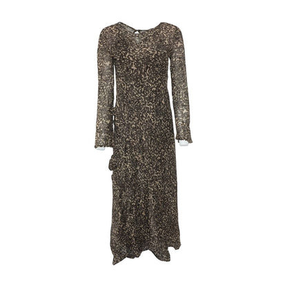 Brown Animal Print Maxi Dress