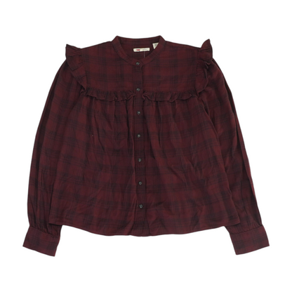 Maroon Plaid Button Down