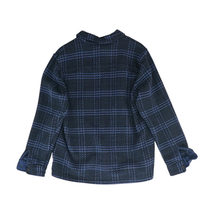 Navy Check Jacket