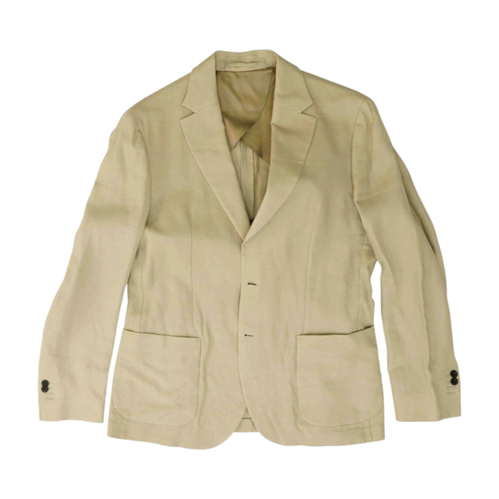 Beige Solid Sport Coat