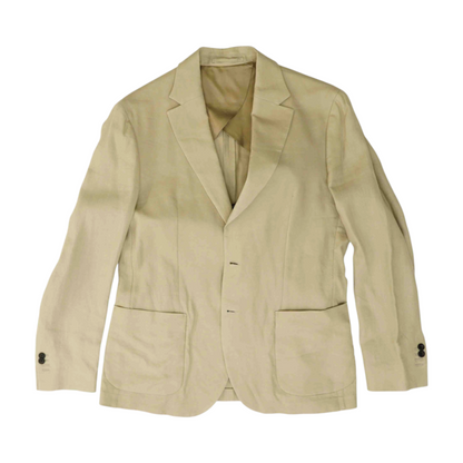 Beige Solid Sport Coat