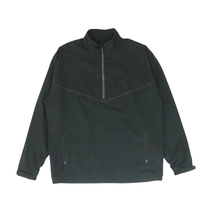 Black Solid 1/4 Zip Pullover