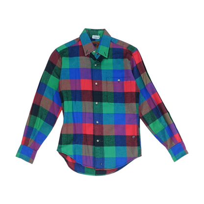 Multi Check Flannel Button Down