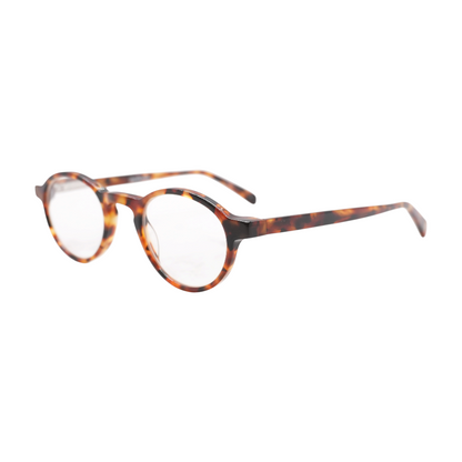 Tortoise Board Stiff Round Prescription Eyewear