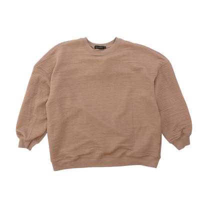 Mauve Solid Sweatshirt Pullover