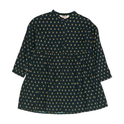 Navy Print Dress