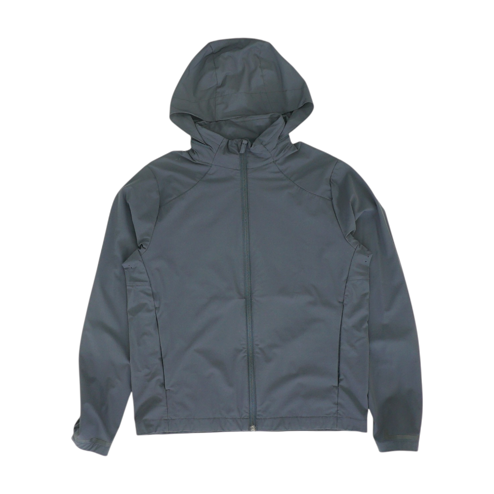 Black Solid Rain Jacket