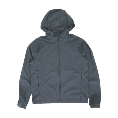 Black Solid Rain Jacket