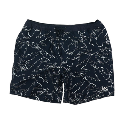 Navy Abstract Swim Bottom