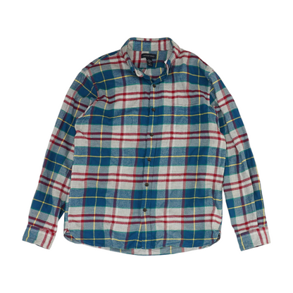 Blue Plaid Flannel Button Down