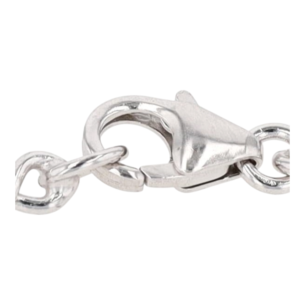 14K White Gold Chain Bracelet
