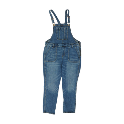 Blue Plus Size Regular Overalls