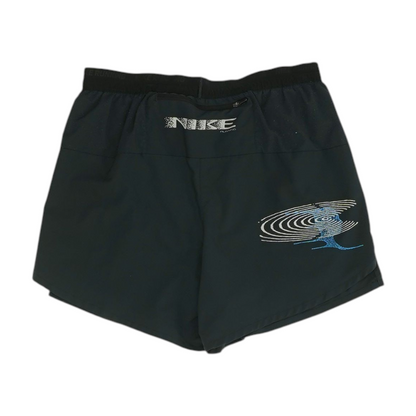 Black Solid Active Shorts