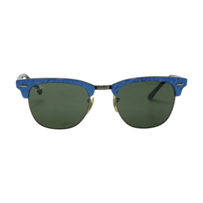 Blue Clubmaster Browline Sunglasses