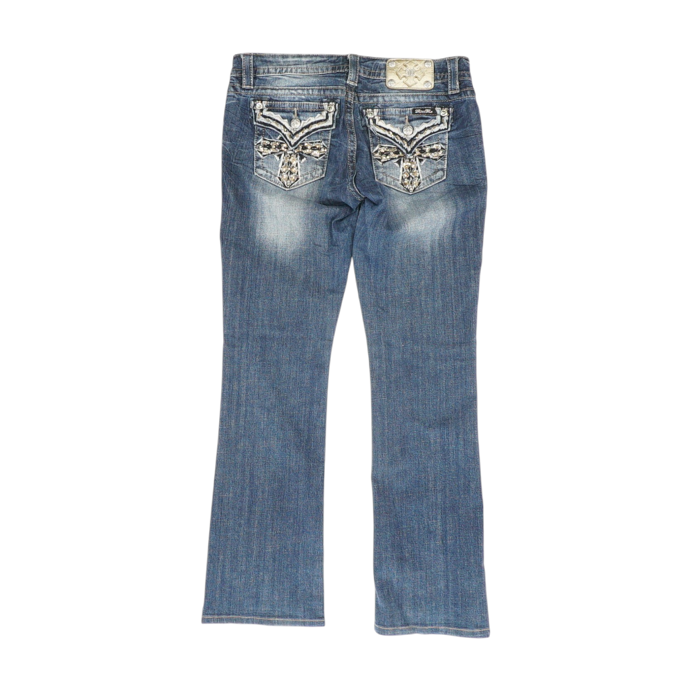 Blue Bootcut Jeans
