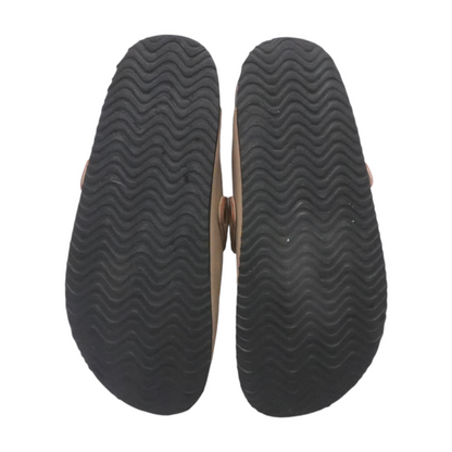 Tan Slip-On Flats