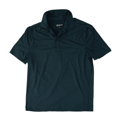 Navy Solid Short Sleeve Polo