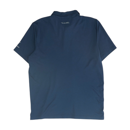 Navy Solid Short Sleeve Polo