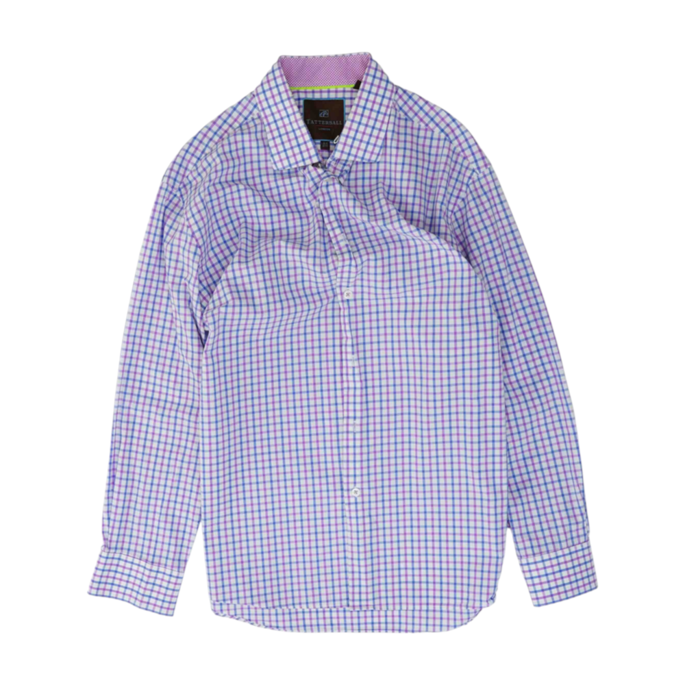 Multi Plaid Long Sleeve Button Down