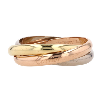 18K Tri-Tone Gold Band