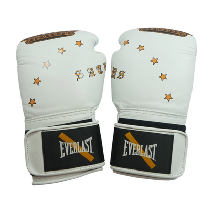 White Leather Boxing Gloves