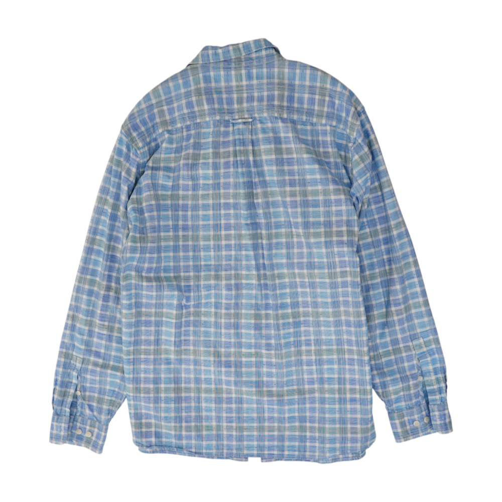 Black Plaid Long Sleeve Button Down