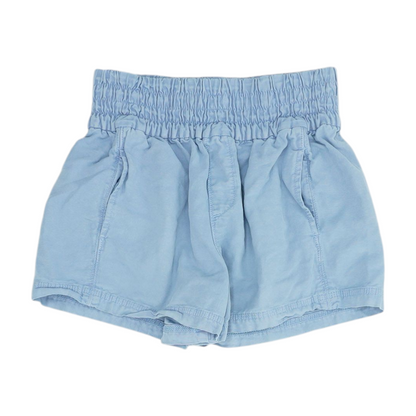 Blue Solid Active Shorts