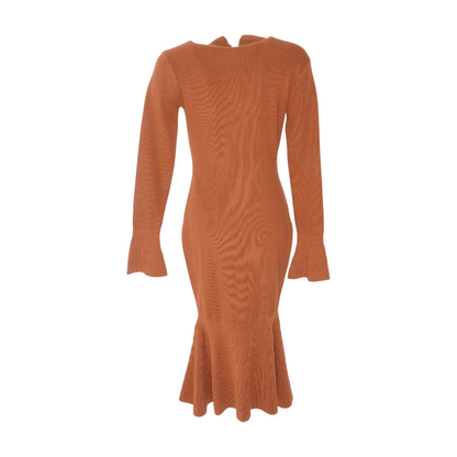Tan Midi Dress