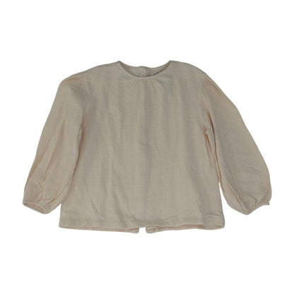 Beige Solid Knit Top
