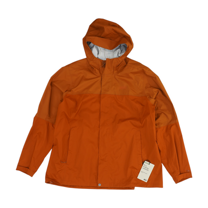Orange Color Block Rain Jacket