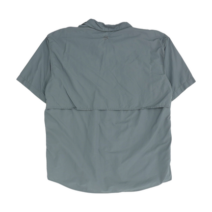 Gray Solid Outdoor Button Down